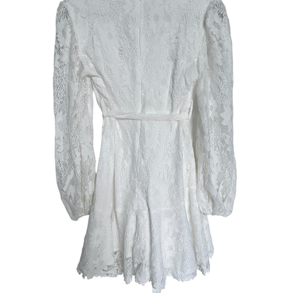 Saints Secret Mini Lace Dress in White Size M Summer Wedding Beach - Picture 2 of 6